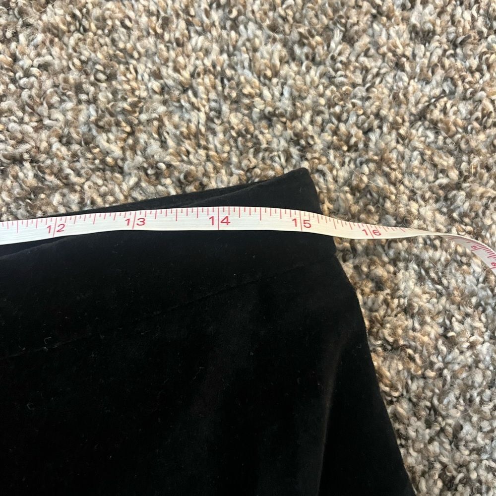 🖤 Crazy Horse by Liz Claiborne Women’s Black Velvet Pants – Size 12 - Picture 7 of 10